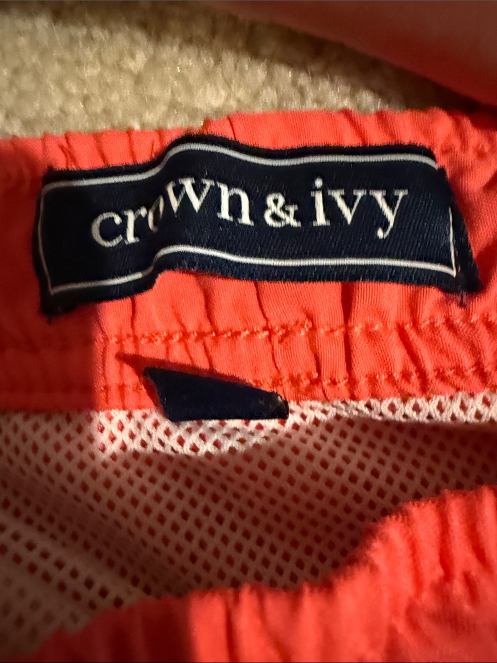 crown & ivy Coral Men's Swim Trunks with Drawstring - Picture 4 of 9